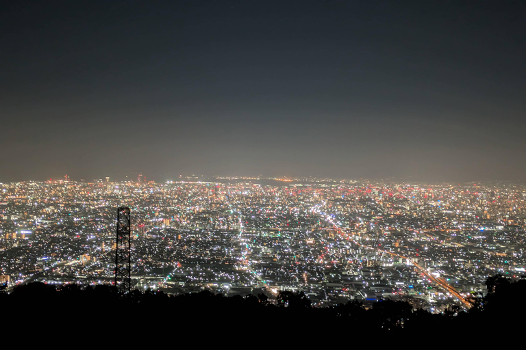 Osaka : visite nocturne du mont Ikoma avec la ligne d'horizon