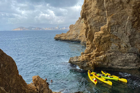 Benidorm: Guided Kayak Tour with Snorkeling and Photos