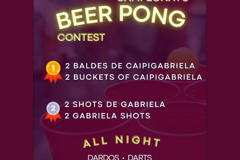 Aula de afrodance + 2 drinques + concurso de beer pong