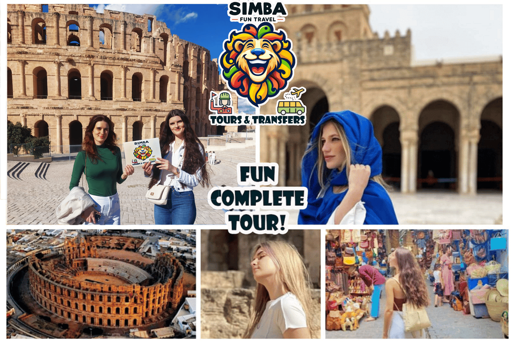 Lustige VIP-Tour: El Jem, Kairouan & Monastir/Sousse, alle abholen