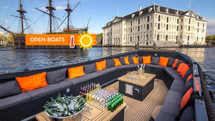 Ámsterdam: crucero en barco descubierto por los canales