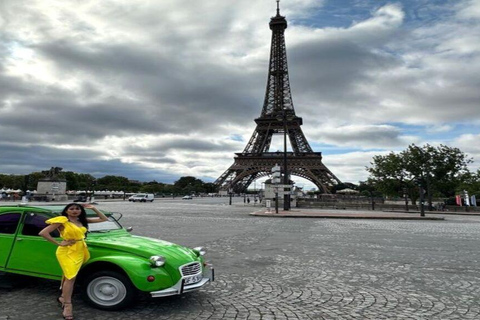 Paris: Guided City Highlights Tour in a Vintage French Car 30-Minute Tour Citroën 2CV