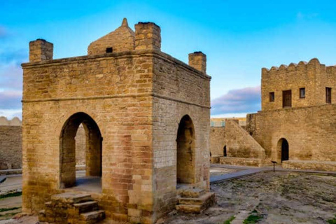 Baku: Gobustan, Mud Volcano, Fire Temple & Burning Mountain Group Tour without Entrance Fees