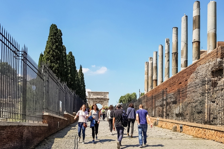 Roma: Coliseo, Arena y tour prioritario por la antigua RomaTour en grupo en francés de hasta 30 personas