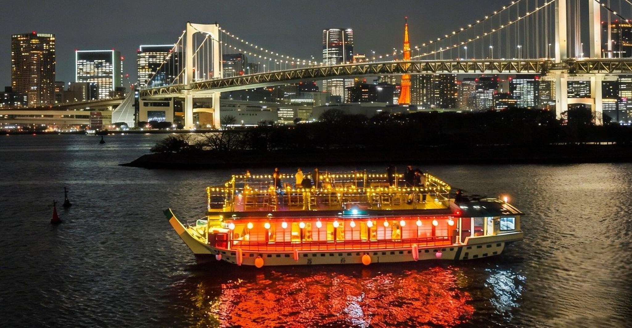 Tokyo Yakatabune Cruise: Sukiyaki,Show & Tokyo Tower Option