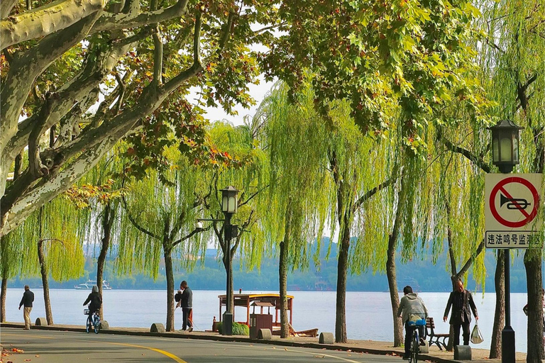 Shanghai: Hangzhou City Advanture & West Lake Bicycle Tour