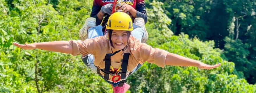Phuket : aventure en tyrolienne et en quad à Kamala