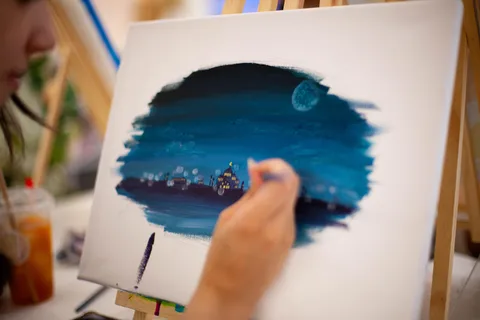 Paris : Experiência de pintura num café de arte