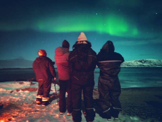Visit Tromsø Northern Lights Guided Tour with Bonfire and Snacks in Kharkiv