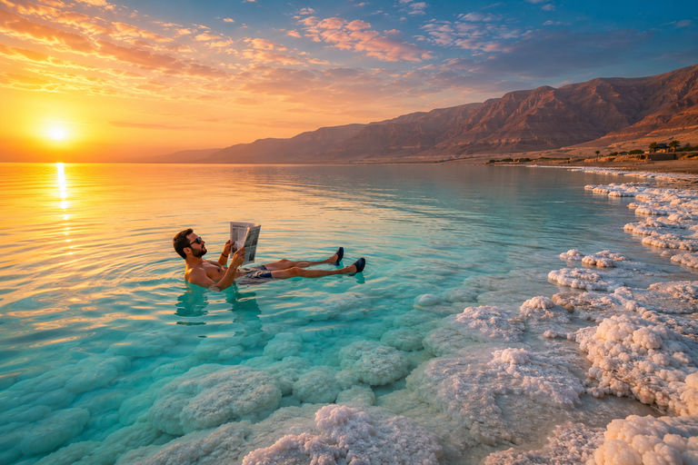 From Amman: Petra, Pink Salt Lake, & Dead Sea Day Trip Transportation Only Tour