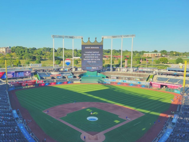 Visit Kansas City Royals Baseball Game at Kauffman Stadium in Kansas City, Missouri