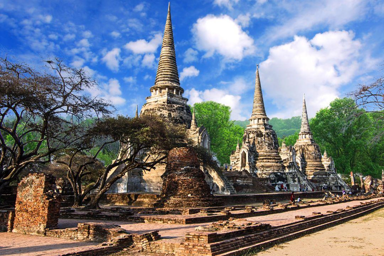 Ayutthaya : visite des sites incontournables avec le parc historique de l&#039;UnescoAyutthaya : visite privée en anglais avec les sites incontournables et un tour en bateau