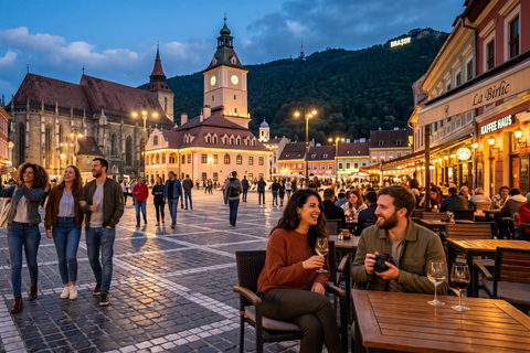 From Bucharest: Peles Castle, Bran Castle & Brasov Day Tour MINIVAN Tour with Entrance tickets included to Peles & Bran