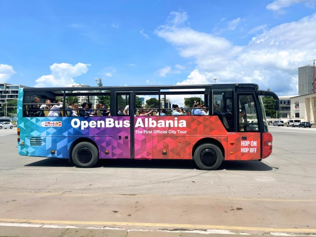 Tirana: Hop-On Hop-Off Open Bus City Tour