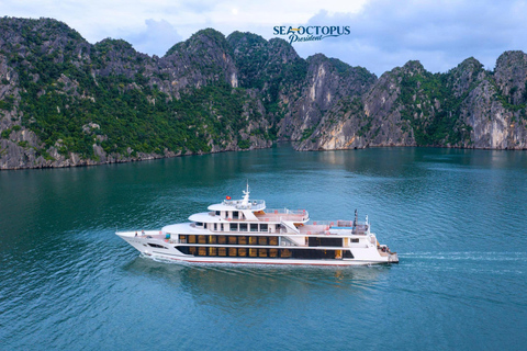 Ha Long Bay Day Tour by 6-Star Sea Octopus President Cruise Sea Octopus President: Explore Ha Long Bay with Buffet Lunch and Pool