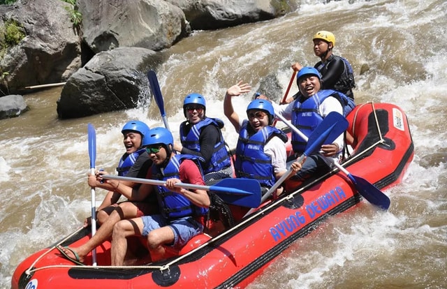 Quad bike bali tunnel waterfall with Rafting