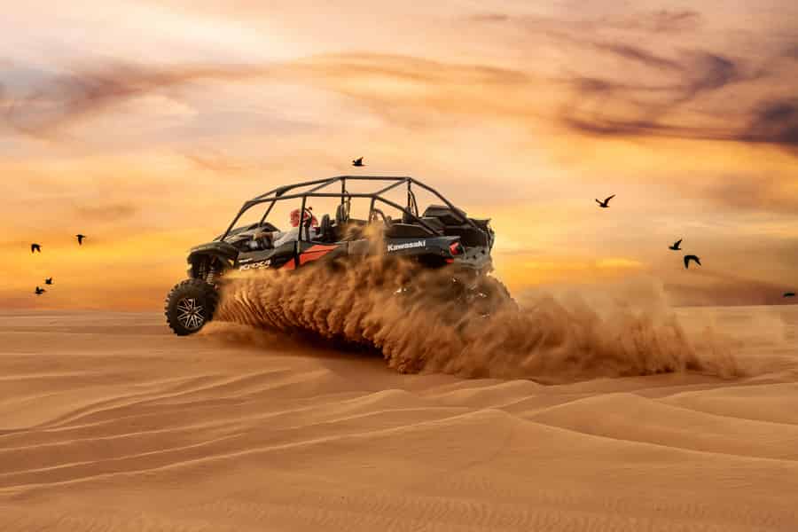 Dubai: Selbstfahrendes Buggy-Abenteuer mit optionalem BBQ-Dinner. Foto: GetYourGuide Dubai: Selbstfahrendes Buggy-Abenteuer mit optionalem BBQ-Dinner. Foto: GetYourGuide