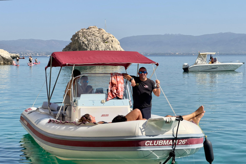 Cagliari: Boat Tour snorkeling della Sella con con aperitivo