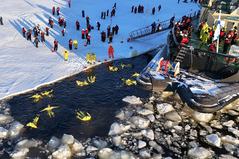 From Rovaniemi: Icebreaker Sampo Cruise and Ice Floating Morning Cruise at 9:00 AM with pickup from Rovaniemi