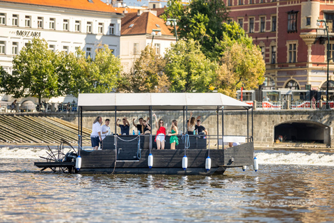 Prague: Private Cycle Boat River Tour with Beer or Prosecco Prague: Private Cycle Boat River Tour with Prosecco