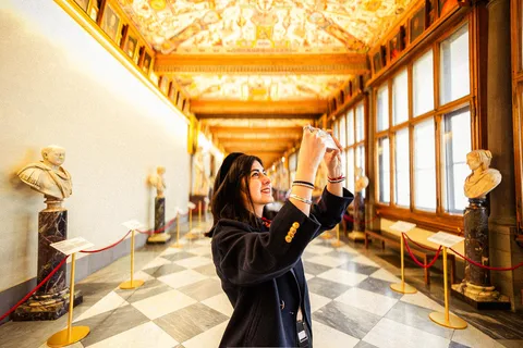 Ingresso sem fila para a Galeria Uffizi e guia de áudio