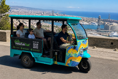 Barcelona: Private Electric Tuk Tuk Sightseeing Tour with Local Driver-Guide Barcelona: 1–4-Hour Private Electric Tuk-Tuk Tour with a Local Guide
