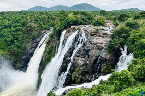 Wycieczka z Bangalore do buddyjskiego klasztoru i wodospadów Shivanasamudram