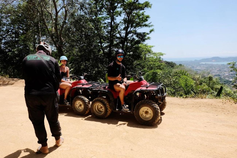 Phuket: ATV-tur och zipline-äventyr vid Big Buddha ViewpointZipline 18 stationer