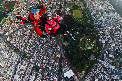 Quito: Paragliding Flight from the Teleférico with 360 Video