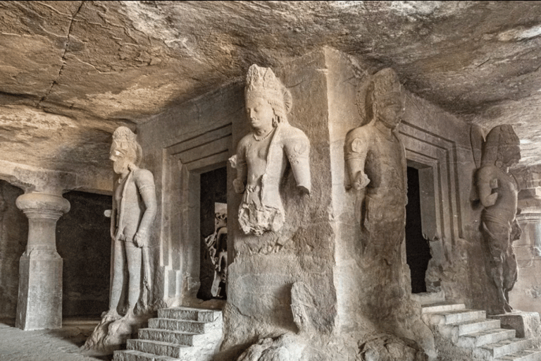 Visite privée des grottes d&#039;Elephanta et de la ville de Mumbai