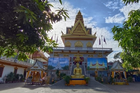 Visite de la ville de Phnom Penh et de l'île de la soie (pas de sites du génocide)
