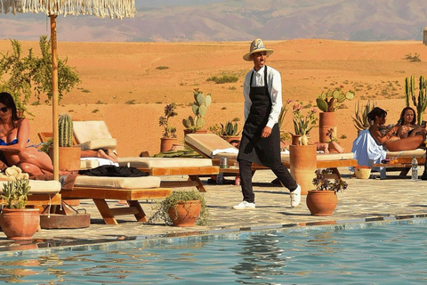 Marrakech: Agafay Desert Lunch Pool, Quad Biking, Camel Ride