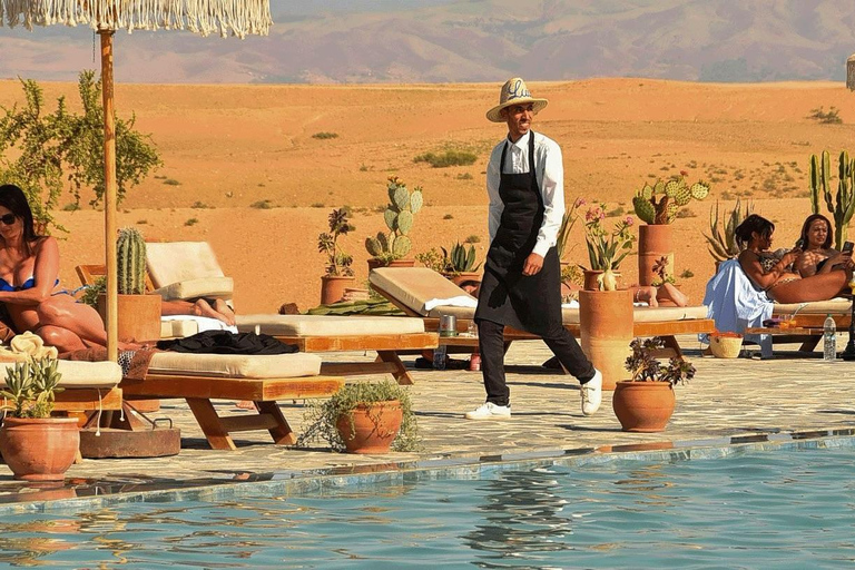 Marrakech: Agafay Desert Lunch Pool, Quad Biking, Camel Ride