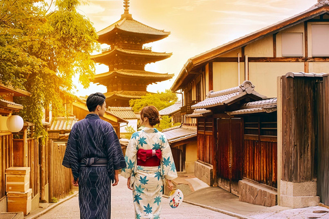 From Osaka/Kyoto: Tenjin Matsuri Fireworks&Yukata Experience From Osaka (Men's Yukata Experience)