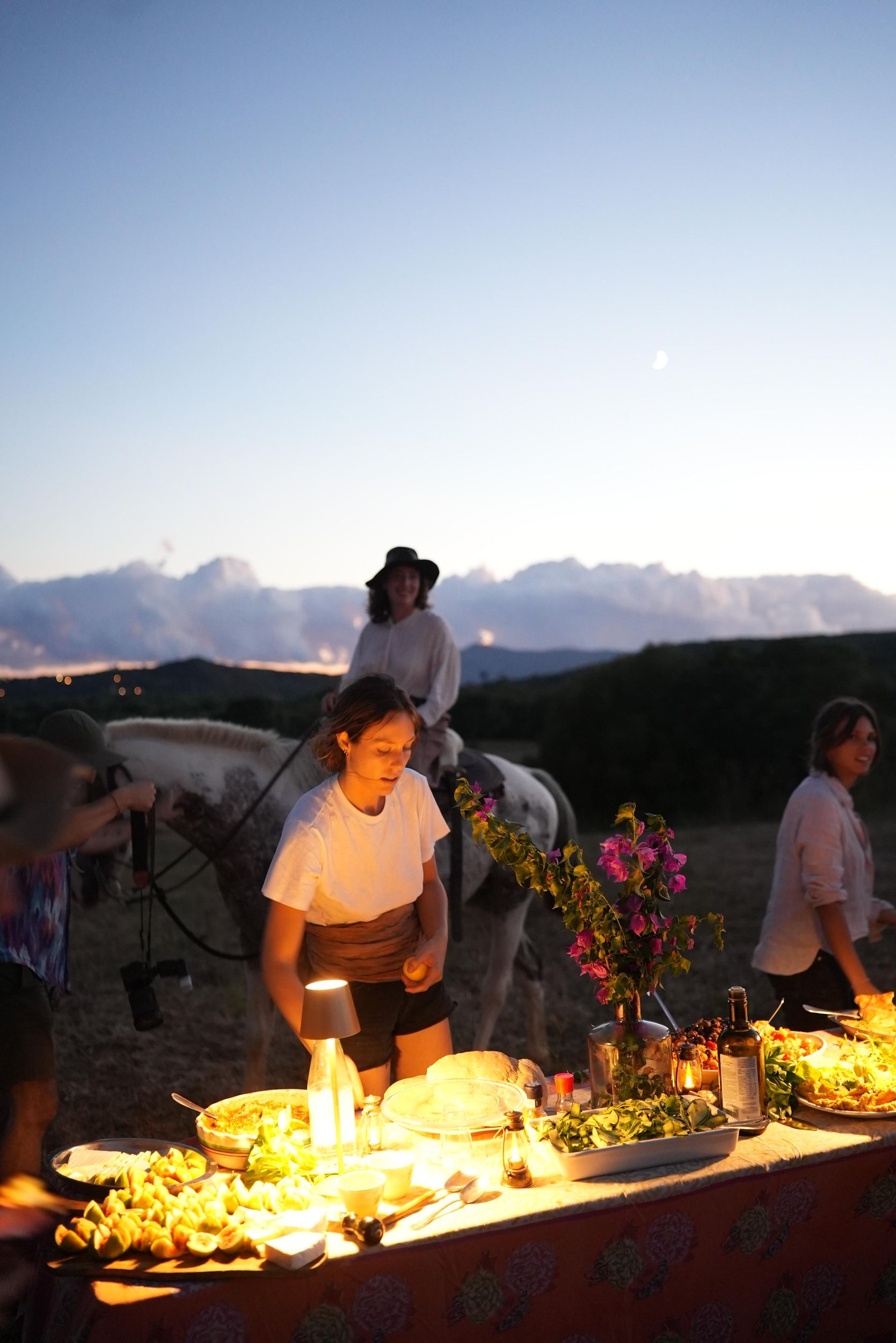 Nächtlicher Ausritt mit Abendessen in der Maremma