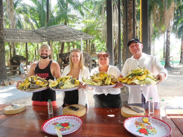 Krabi: Elephant Feeding Program with Food Preparation