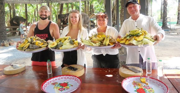 Krabi: Elephant Feeding Program with Food Preparation