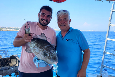 Rhodes: Fishing Trip, Snorkelling, BBQ, & Professional Guide