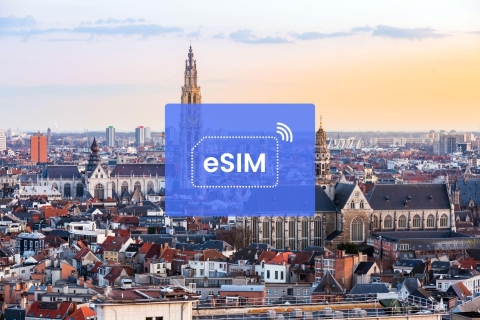 Bruselas Bélgica/ Europa eSIM Roaming Plan de Datos Móviles1 GB/ 7 Días: 42 Países Europeos