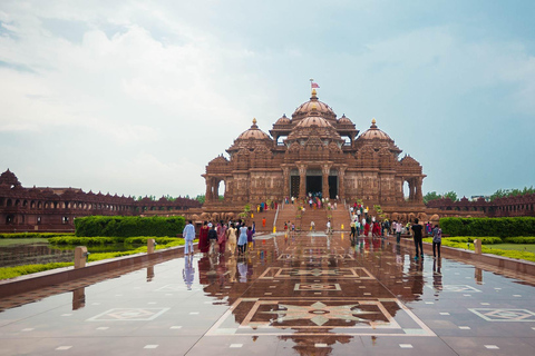 Akshardham Temple Tour Exhibition, Light & Water Show by Car Temple Tour without Water and Light and Sound Show.