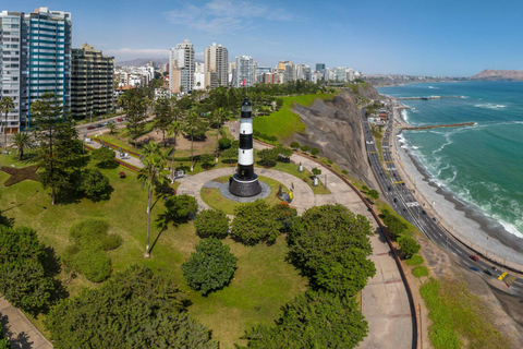 Vol en parapente avec un pilote privé sur la Costa Verde-LimaVol en parapente au-dessus des districts de la Costa Verde - Lima