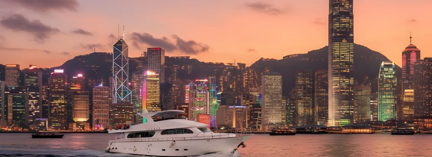 Hong Kong : croisière dans le port Victoria avec visite guidée et photos