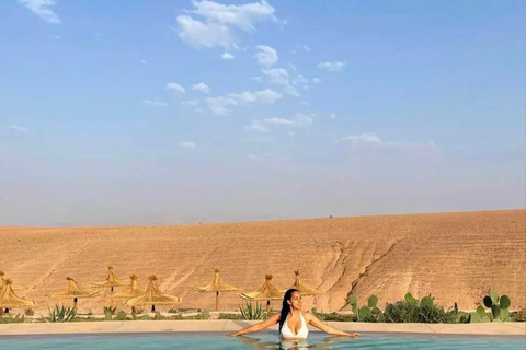 Luxury Agafay: Pool, Quad & Moroccan Lunch Desert Escape Fun lunch