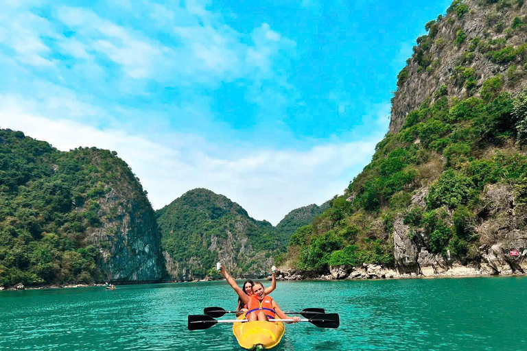 Hanoi:Halong Catamaran 5* Day Cruise,champoline,water slide Without Transfer Service