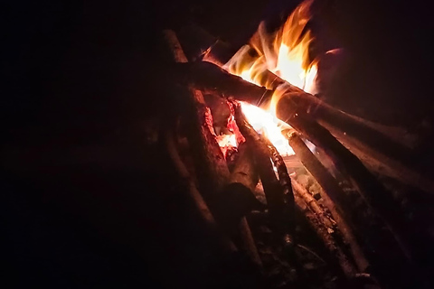 Yogyakarta: Merapi Lava View with Jeep Night Tour & campfire