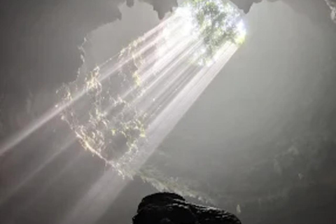 Sunrise at Nglanggeran Volcano, Jomblang Cave & Timang Tour