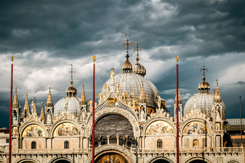 Venezia: Tour della Basilica di San Marco con terrazza ad accesso prioritarioTour guidato della Basilica di San Marco e del Palazzo Ducale in inglese