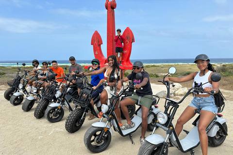 Aruba: Electric Scooter Tour with Beach Stops