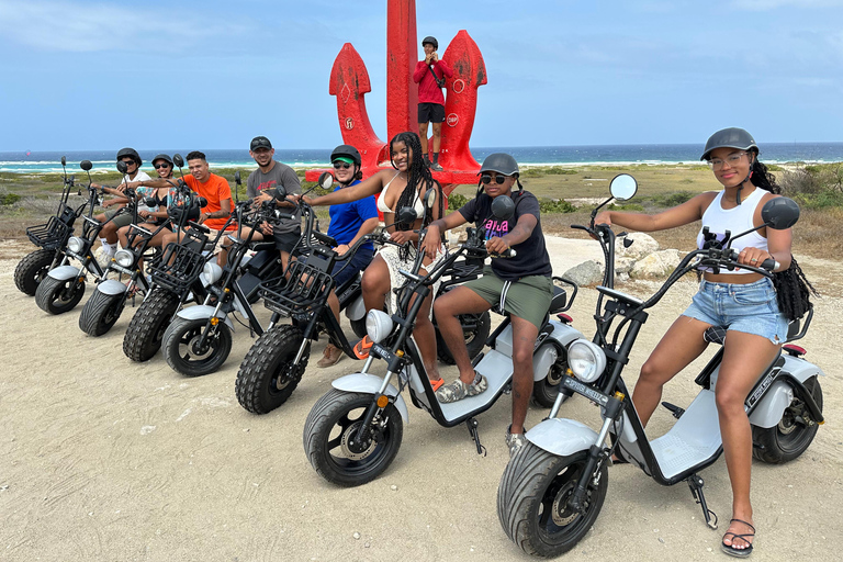 Aruba: Electric Scooter Tour with Beach Stops
