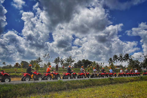 Ubud: Gorilla Face Quad Bike, Jungle Swing, Waterfall & Meal Tandem Ride with Meeting Point (Self-Arrival & no Guide)